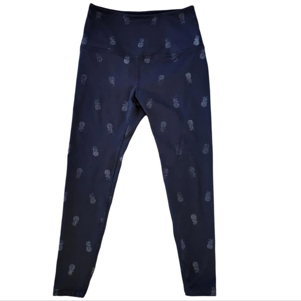 Beyond Yoga Black Pineapple PowerShine Midrise Midi Legging Small - Picture 2 of 9